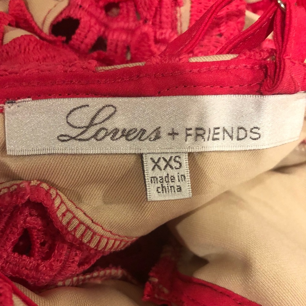 🎉HP🎉Lovers + Friends Hot Pink Bellini Lace Dress - Picture 6 of 11
